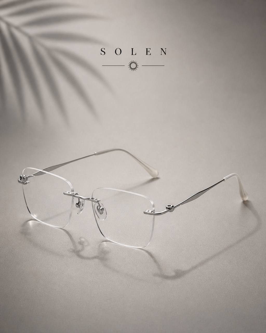 SOLEN™ Minimal Titanium Blue Light Glasses