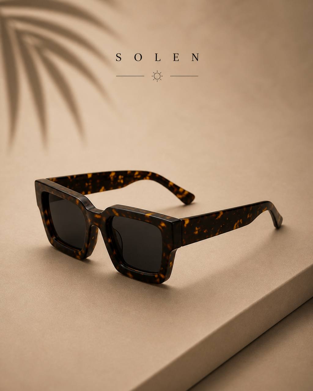 SOLEN™ Oversized Square Sunglasses – Modern Thick Frame