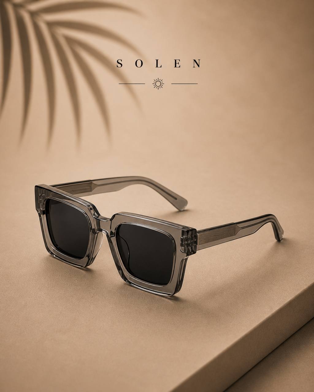 SOLEN™ Oversized Square Sunglasses – Modern Thick Frame