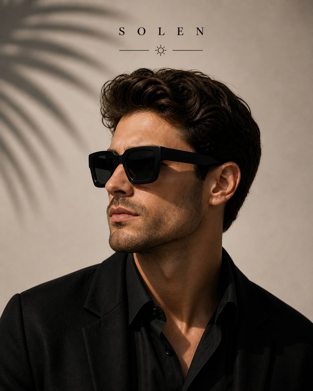 SOLEN™ Oversized Square Sunglasses – Modern Thick Frame