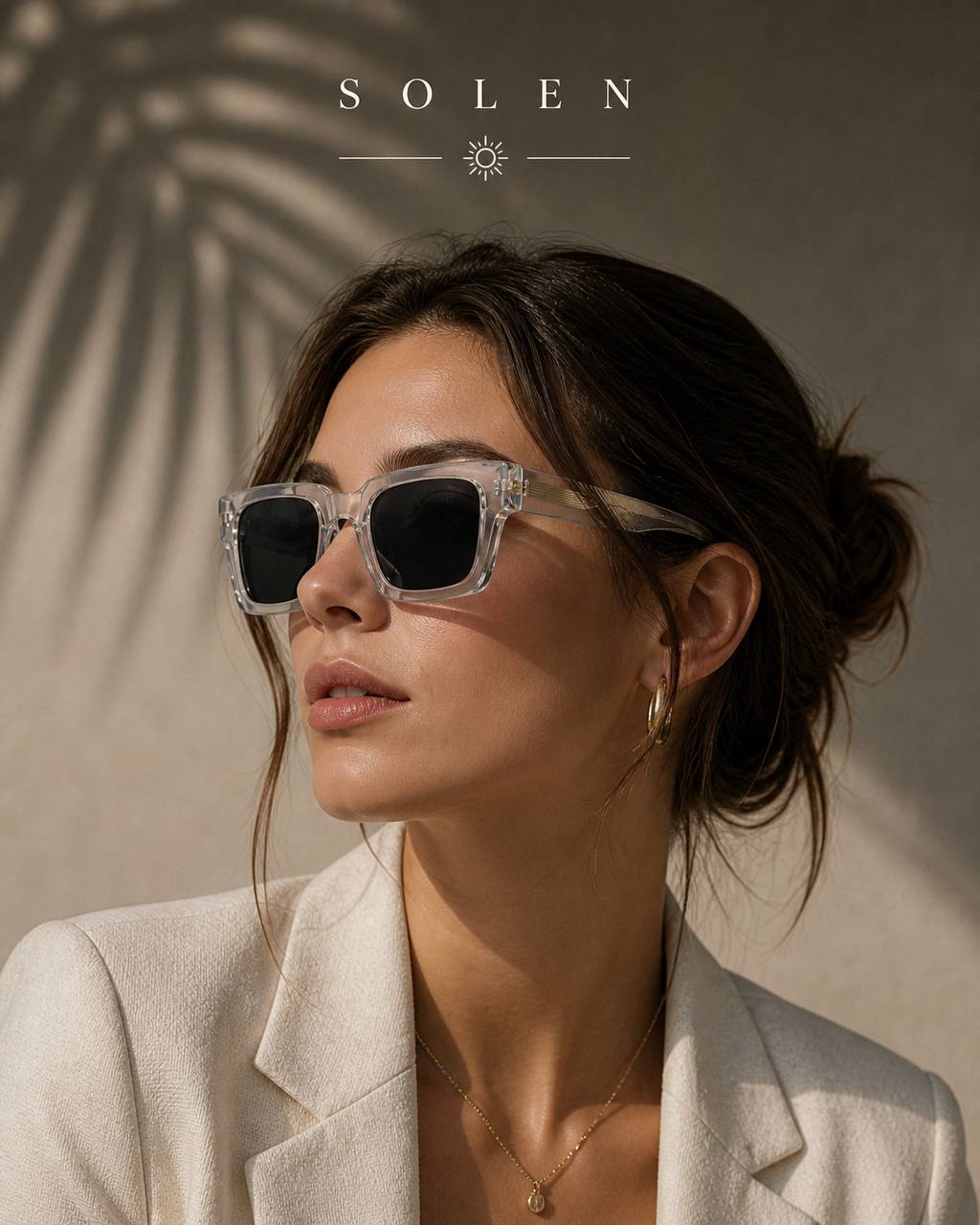 SOLEN™ Oversized Square Sunglasses – Modern Thick Frame